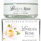 Crabtree & Evelyn Body Cream in Evelyn Rose  -  boxed glass jar