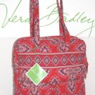 Vera Bradley Tall Zip Tote Frankly Scarlet perfect pocket  laptop tablet carryon diaper  NWT Retired