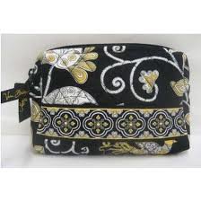 Very Bradley Small Cosmetic case Yellow Bird travel makeup bag NWT Retired