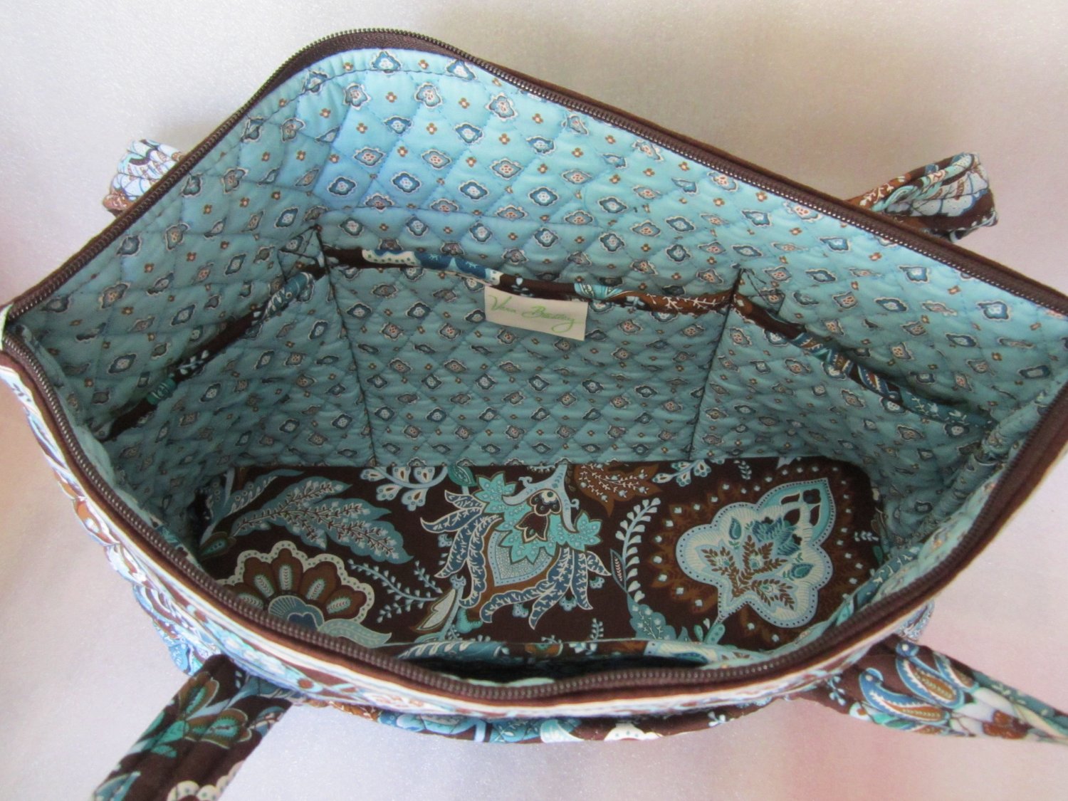 Vera Bradley Betsy Java Blue tote purse handbag • Retired VHTF