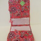 Vera Bradley Hanging Organizer Call Me Coral  •  travel cosmetic case Retired NWT