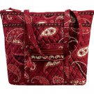 Vera Bradley Villager XL tote Mesa Red   handbag purse overnight Retired NWT