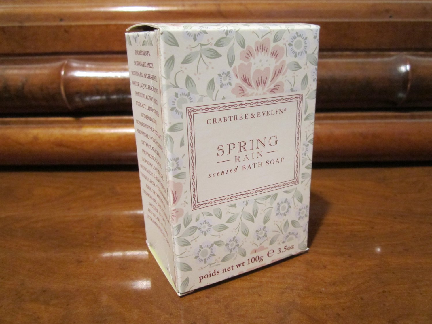 Crabtree Evelyn Spring Rain 1 SINGLE Bar Bath Soap ONE 3.5 oz. box  Rare Disc'd Gift