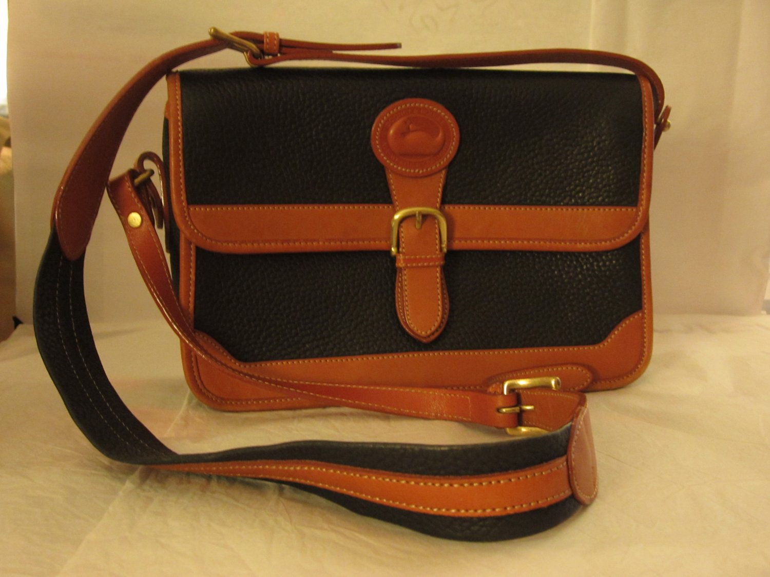 Dooney and Burke All-weather crossbody handbag vintage purse black w ...