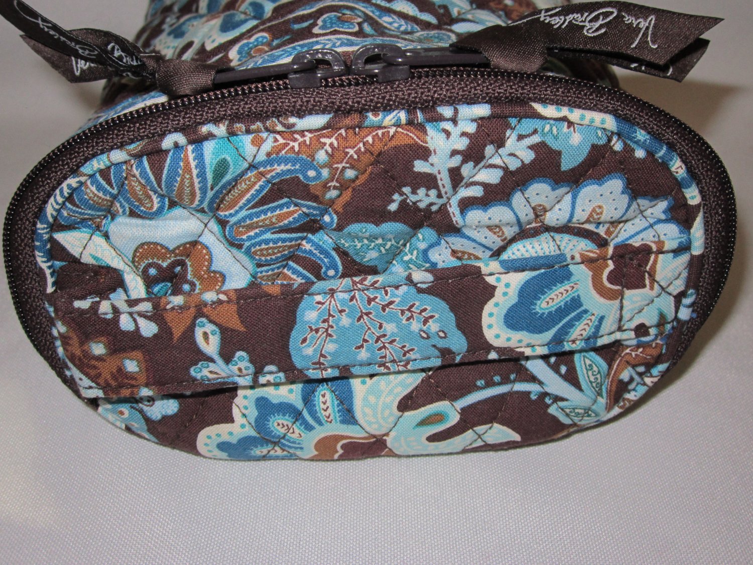 Vera Bradley Cool Keeper Java Blue insulated bottle bag travel cosmetic lunch tote Retired