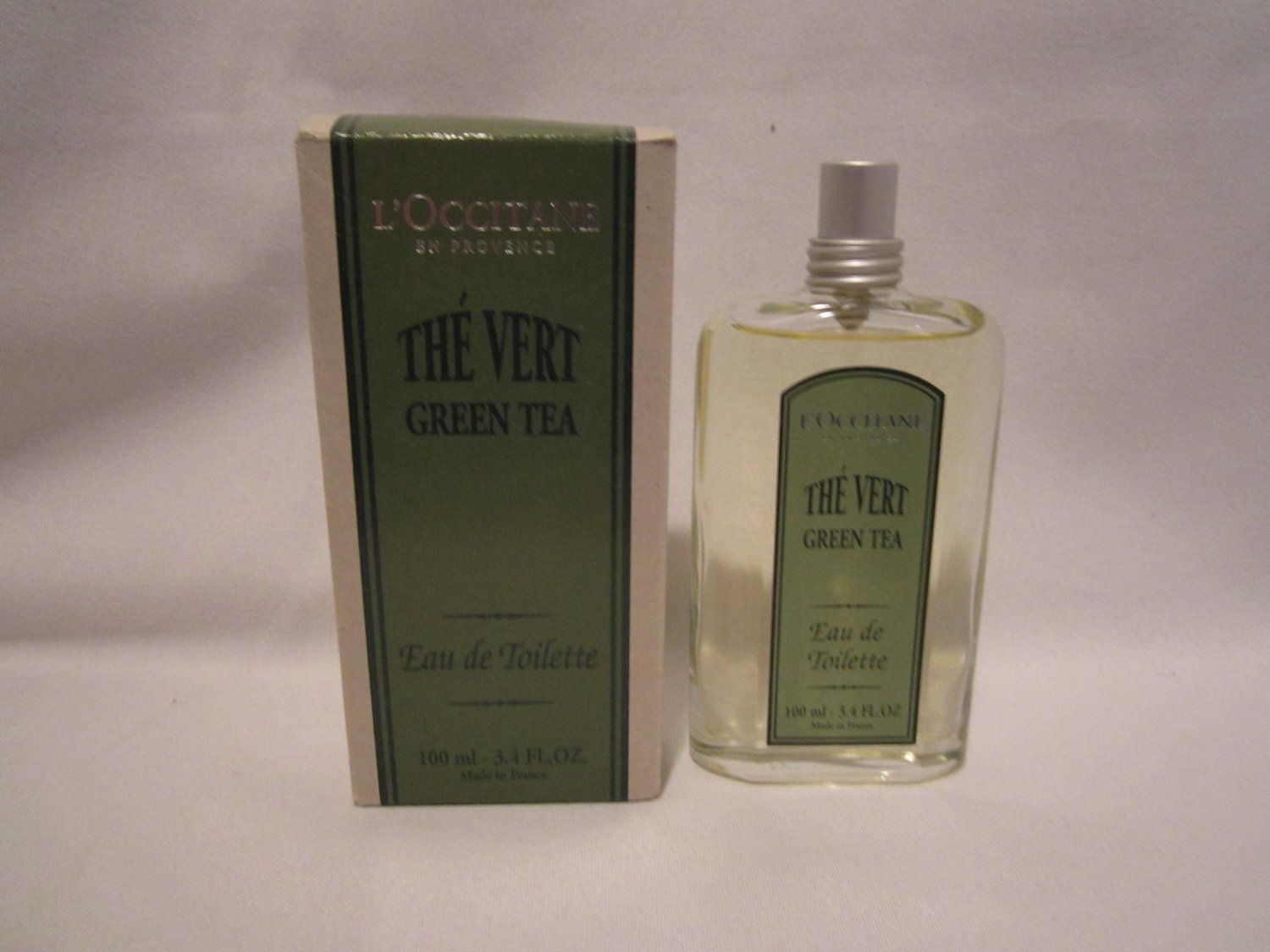 Loccitane Green Tea  EDT original The Vert  Eau de Toilette Large 3.4 oz. 100 ml Rare Disc'd
