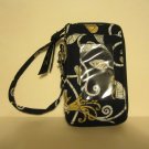 Vera Bradley All in One Wristlet cell pda tech coin ID case  Yellow Bird  Retired