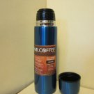 Mr Coffee Javelin thermos 16 oz 473ml vacuum insulated stainless steel BLUE flask Vera lunch