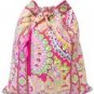 Vera Bradley Backsack backpack tote Capri Melon ⢠laundry drawstring bag NWT boho Coachella