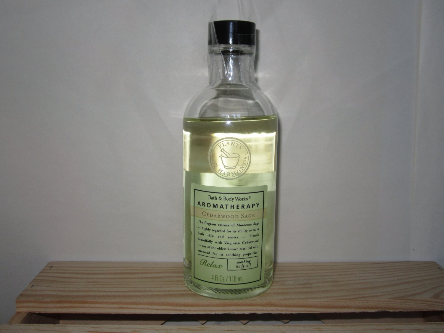 Bath Body Works Cedarwood Sage soothing Body Oil Relax aromatherapy