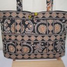 Vera Bradley Small Tic Tac Tote shopper shoulder bag Caffe Latte Retired purse tablet case handbag Vera Bradley Small Tic Tac Tote shopper shoulder bag Caffe Latte Retired purse tablet case handbag