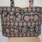 Vera Bradley Small Tic Tac Tote shopper shoulder bag Caffe Latte Retired purse tablet case handbag