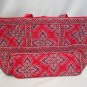 Vera Bradley Large Tic Tac Tote Frankly Scarlet overnight weekend diaper bag  Retired NWT XL carryon