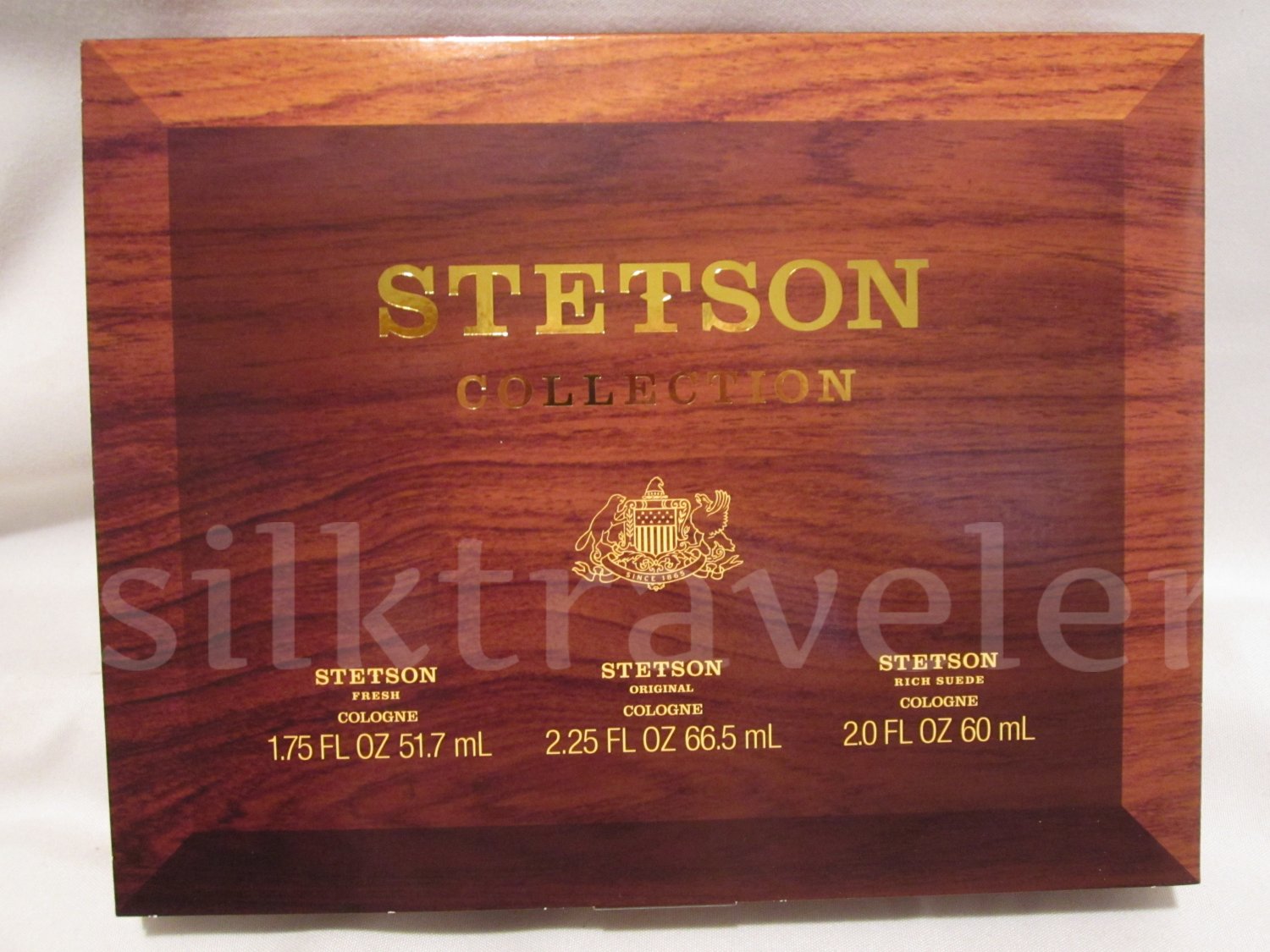 Stetson Cologne Collection 3 FULL SIZE â�¢ Original  Fresh  Rich Suede â�¢  rare version
