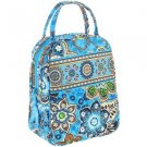 Vera Bradley Lets Do Lunch Bali Blue insulated snack travel cosmetic bottle bag  NWT Retired