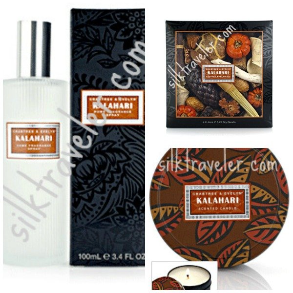 Crabtree Evelyn Kalahari lot Potpourri Room Spray Candle Disc Exotic home fragrance botanical