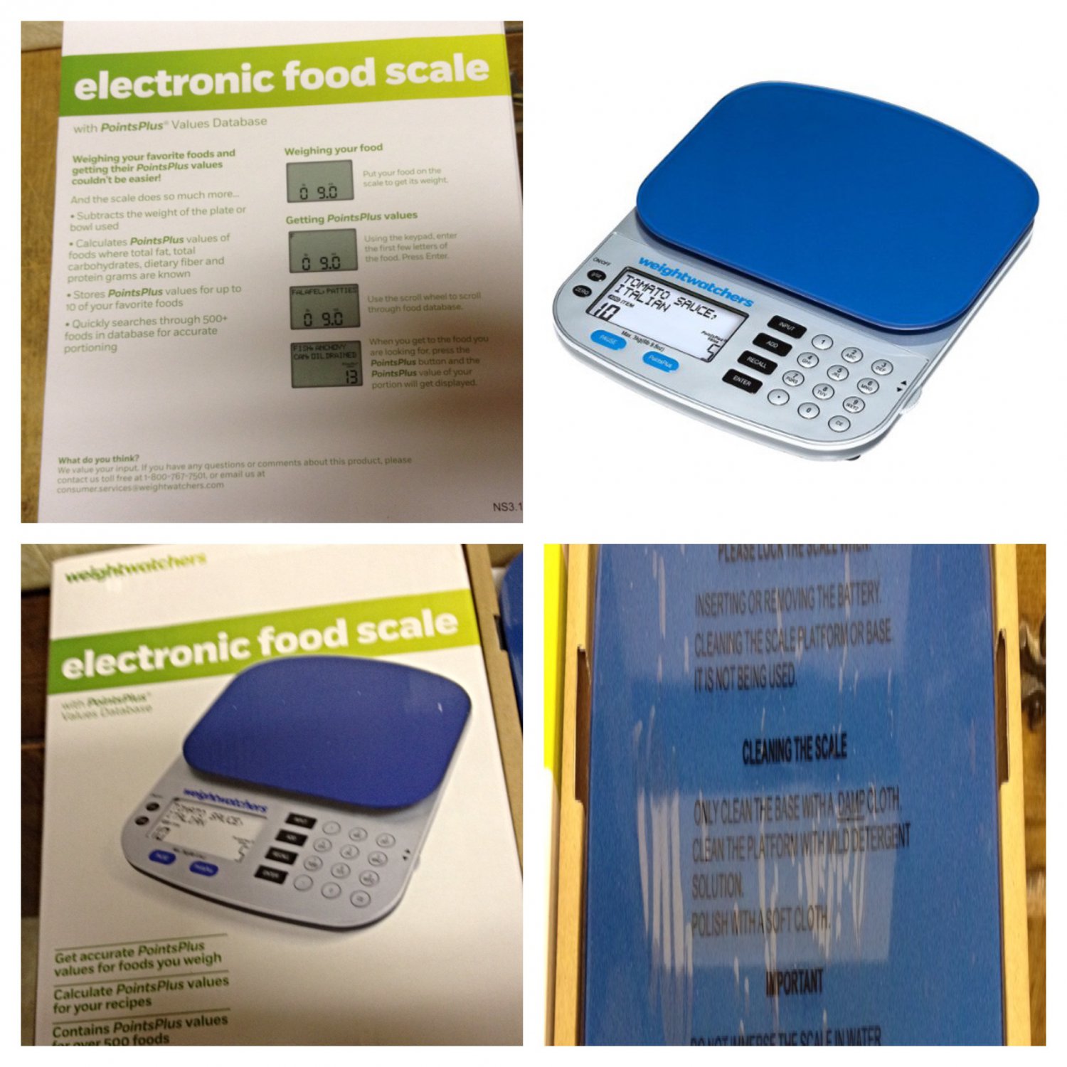 Weight Watchers Electronic Food Scale PointsPlus Values Database