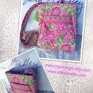 Vera Bradley Hipster Petal Pink crossbody shoulder bag tote purse Retired Y2K NWT boho Vera Bradley Hipster Petal Pink crossbody shoulder bag tote purse Retired Y2K NWT boho