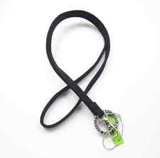 Vera Bradley Lanyard Classic Black ID badge holder keyring necklace NWT