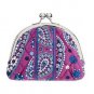 Vera Bradley Boysenberry Double Kiss coin EUC Retired small cosmetic makeup pda pouch purse