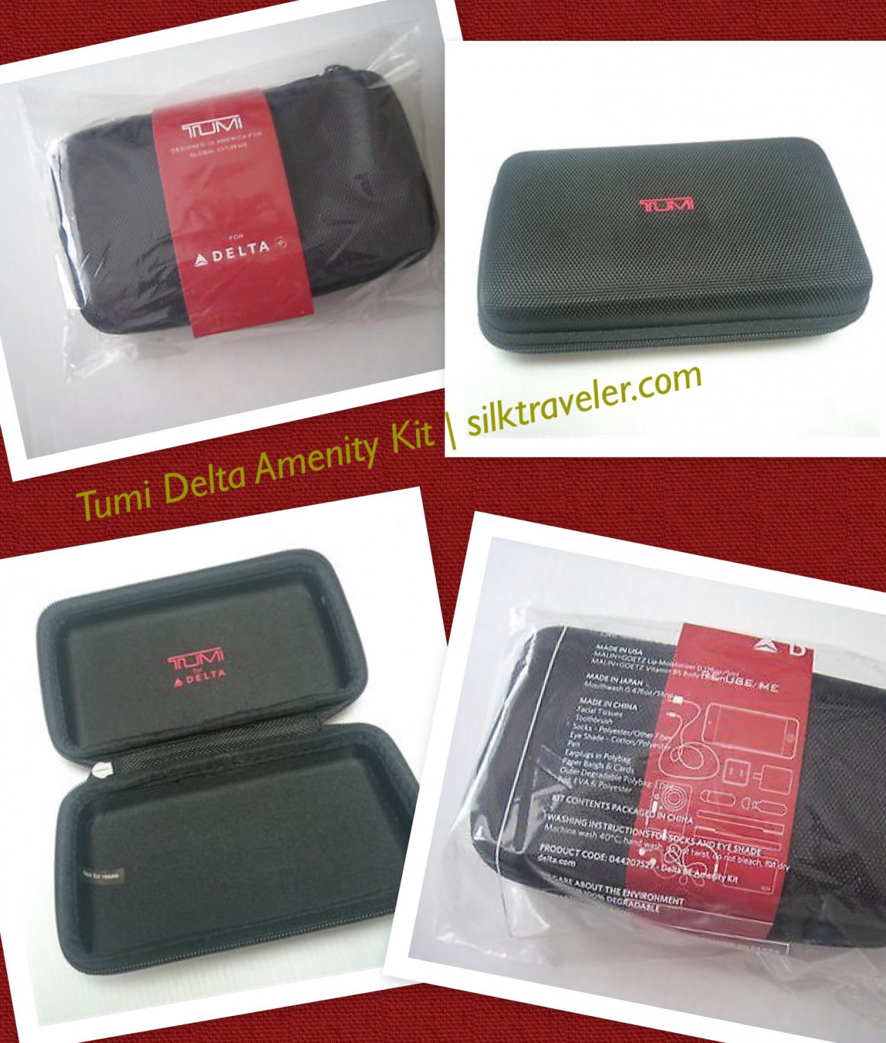 Tumi Delta Airlines Business Class Amenity Kit Hard Case version travel