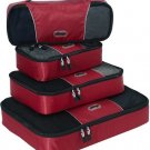 eBags 4Pc Classic plus Slim Packing Cubes Set in Rasberry travel pack aids