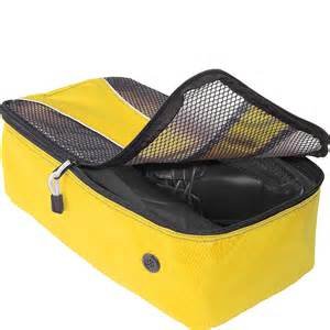 eBags Shoe Bag travel case CANARY yellow  flat packing accessory  13.75"x7"x4.5"