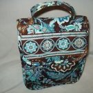 Vera Bradley Out to Lunch Java Blue travel cosmetic medicine bottle bag tote  Retired