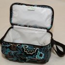 Vera Bradley mini Cooler Java Blue  insulated travel cosmetic bottle camera tote   NWT Retired beach