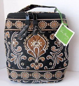 Vera Bradley Cool Keeper insulated bottle travel cosmetic snack lunch tote Caffe Latte â�¢ NWT
