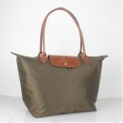 Longchamp Le Pliage L Tote Taupe brown nylon
