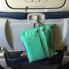 Flight 001 Seat Pak Green mint travel in-flight organizer case zip clutch packing accessory F001