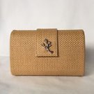 India Hicks Island Living Clutch Crabtree Evelyn  minaudiere straw baguette