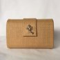 India Hicks Island Living Clutch Crabtree & Evelyn  minaudiere straw baguette