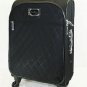 Vera Bradley 22" Spinner Microfiber Black quilted wheeled carry on luggage EUC