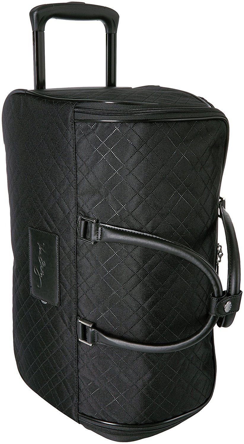Vera Bradley 22 inch Roll Along Duffel Classic Black rolling tote carry