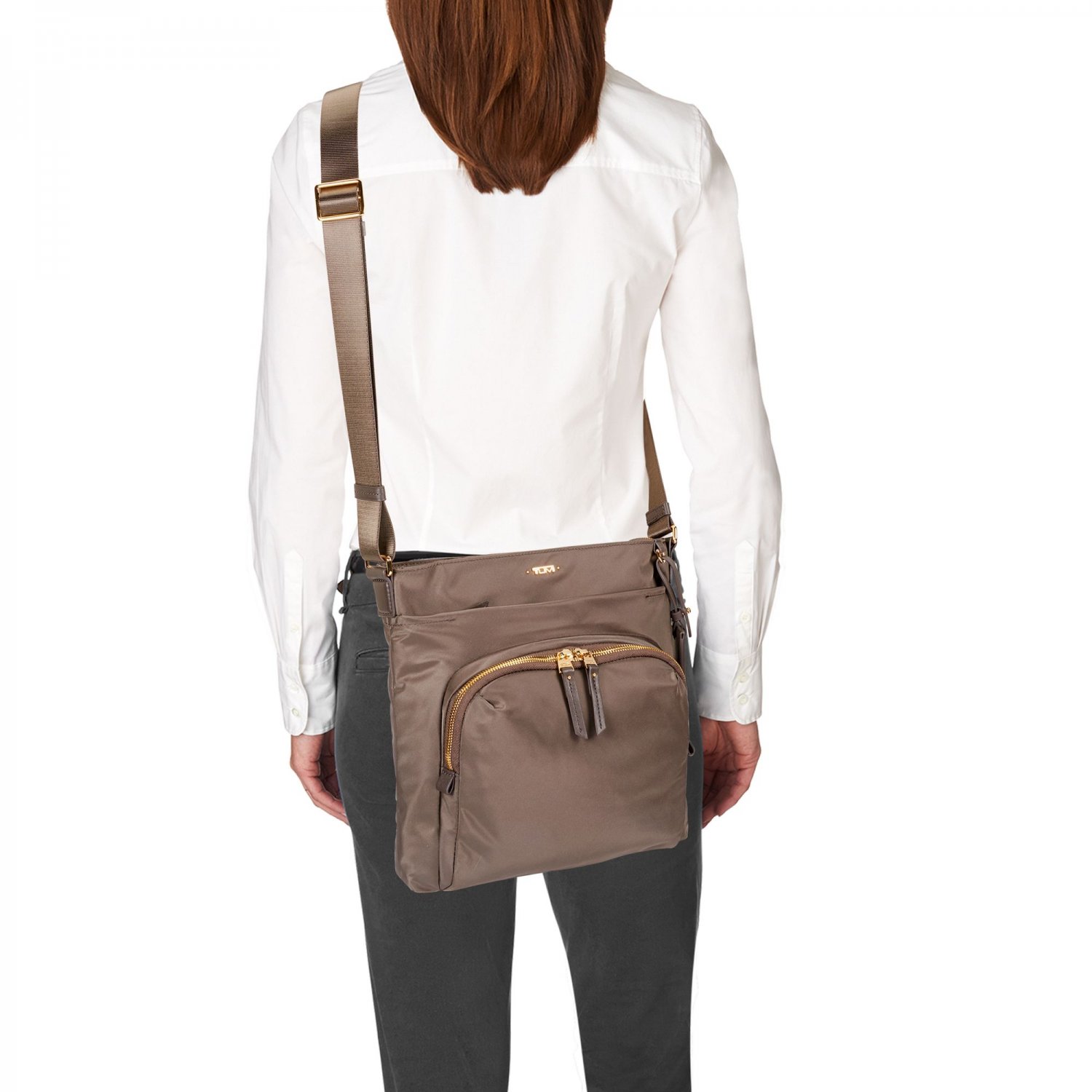 Tumi Voyageur Capri Crossbody bag Mink brown