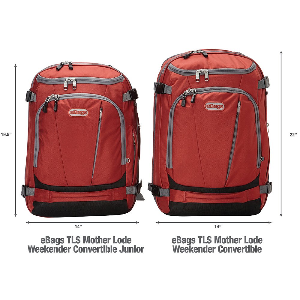 eBags TLS Mother Lode JR Weekender Convertible Travel Backpack