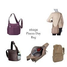 eBags Piazza Day Bag  Sandstone tan travel shoulder crossbody bag - beige tan khaki