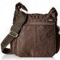 eBags Piazza Day Bag Espresso travel shoulder crossbody bag - chocolate brown nylon
