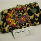 Vera Bradley Double Kisslock Clutch Wallet Suzani   •  Retired NWOT