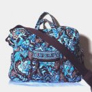 Vera Bradley Weekender Java Blue overnight carry-on satchel Retired original pattern