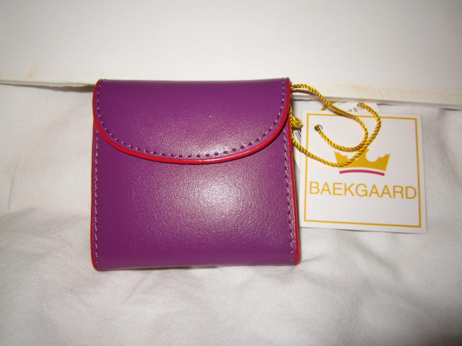 Baekgaard Sew Handy sewing kit  leather Vera Bradley  limited edition Plum / Cherry