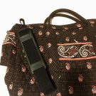 Vera Bradley Weekender Houndstooth brown satchel overnighter carry-on Retired Vera Bradley Weekender Houndstooth brown satchel overnighter carry-on Retired