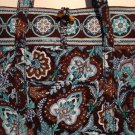 Vera Bradley TOTE Java Blue original pattern Retired shoulder bag