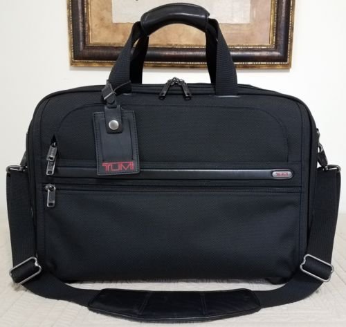 Tumi Ballistic Nylon Alpha II expandable attache laptop carry-on 22121D4 Wheeled Compact briefcase