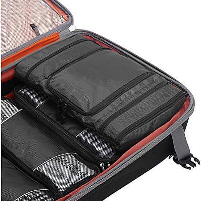 eBags Pack-It-Flat toiletry cosmetic travel case Titanium grey silver packing accessory