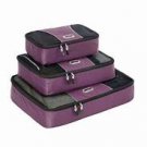 Ebags Packing Cubes 3PC Set EGGPLANT purple NWT
