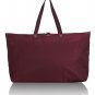 Tumi Just in Case Voyageur packable foldable nylon travel tote duffel Maroon Wine Berry JIC