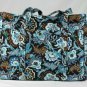 Vera Bradley Baby Bag JAVA BLUE diaper weekend overnight super tote XL carry all Retired NWT